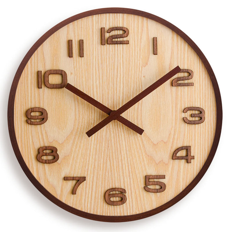 Walden Walnut Face Wall Clock - product detail 5
