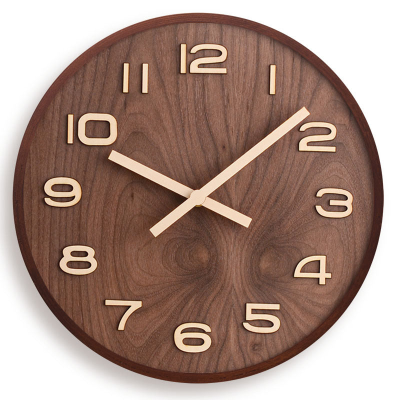 Walden Walnut Face Wall Clock - product detail 4