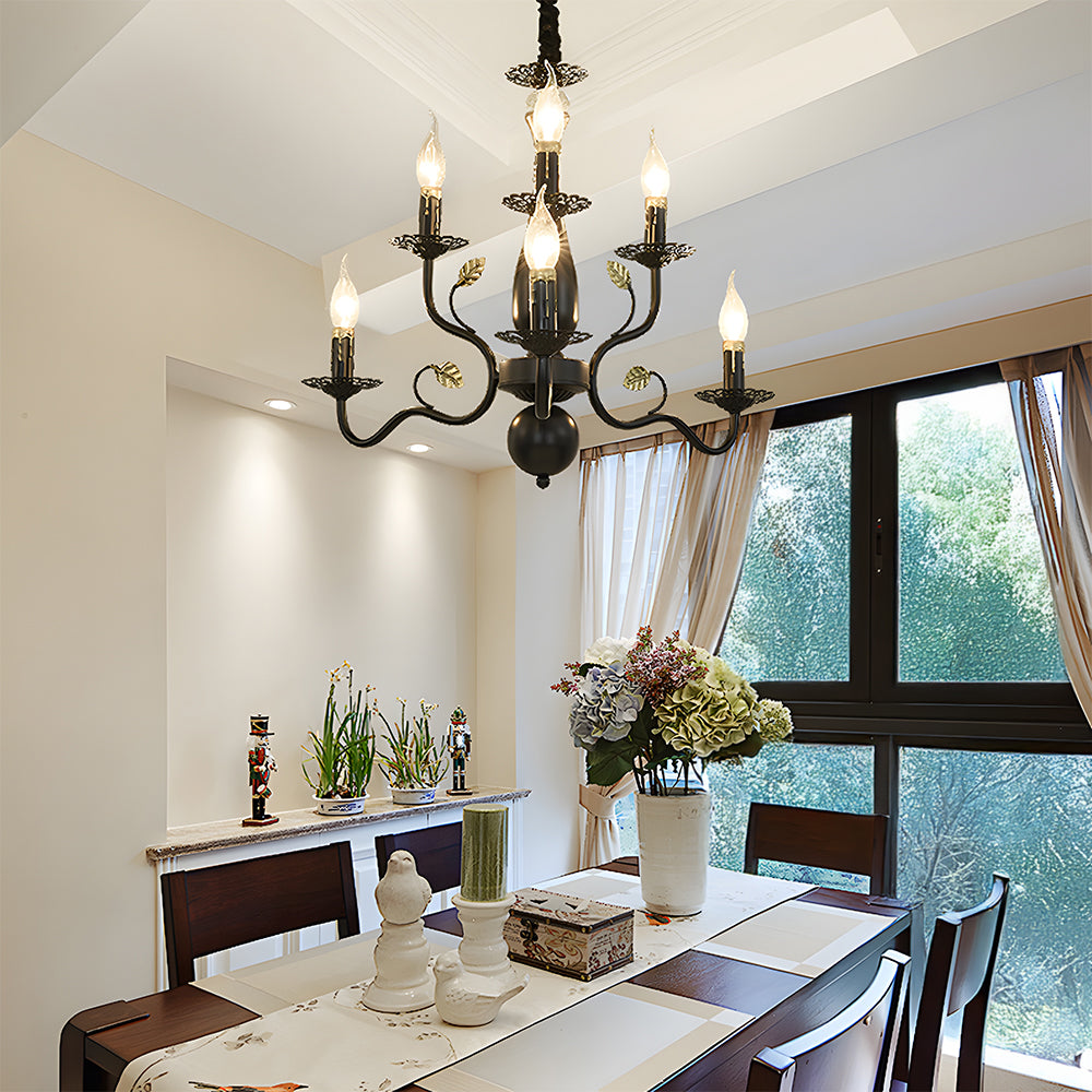 Classic Ring Ceiling Lamp – Black