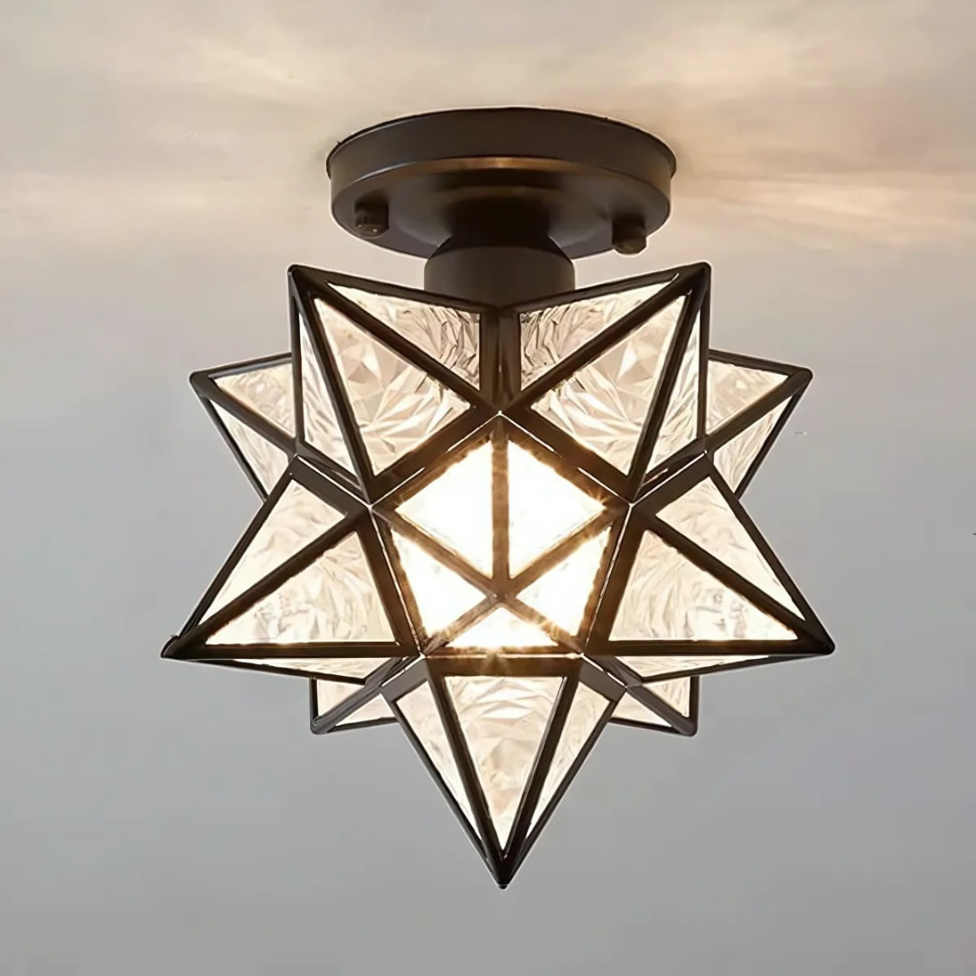 Geometric Star Ceiling Light – product view