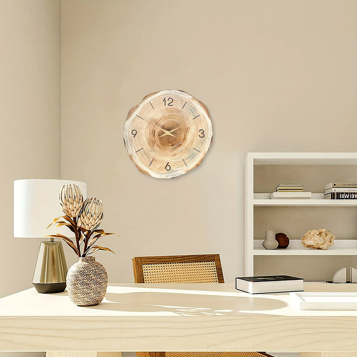 Arden Textured Quiet Wall Clock