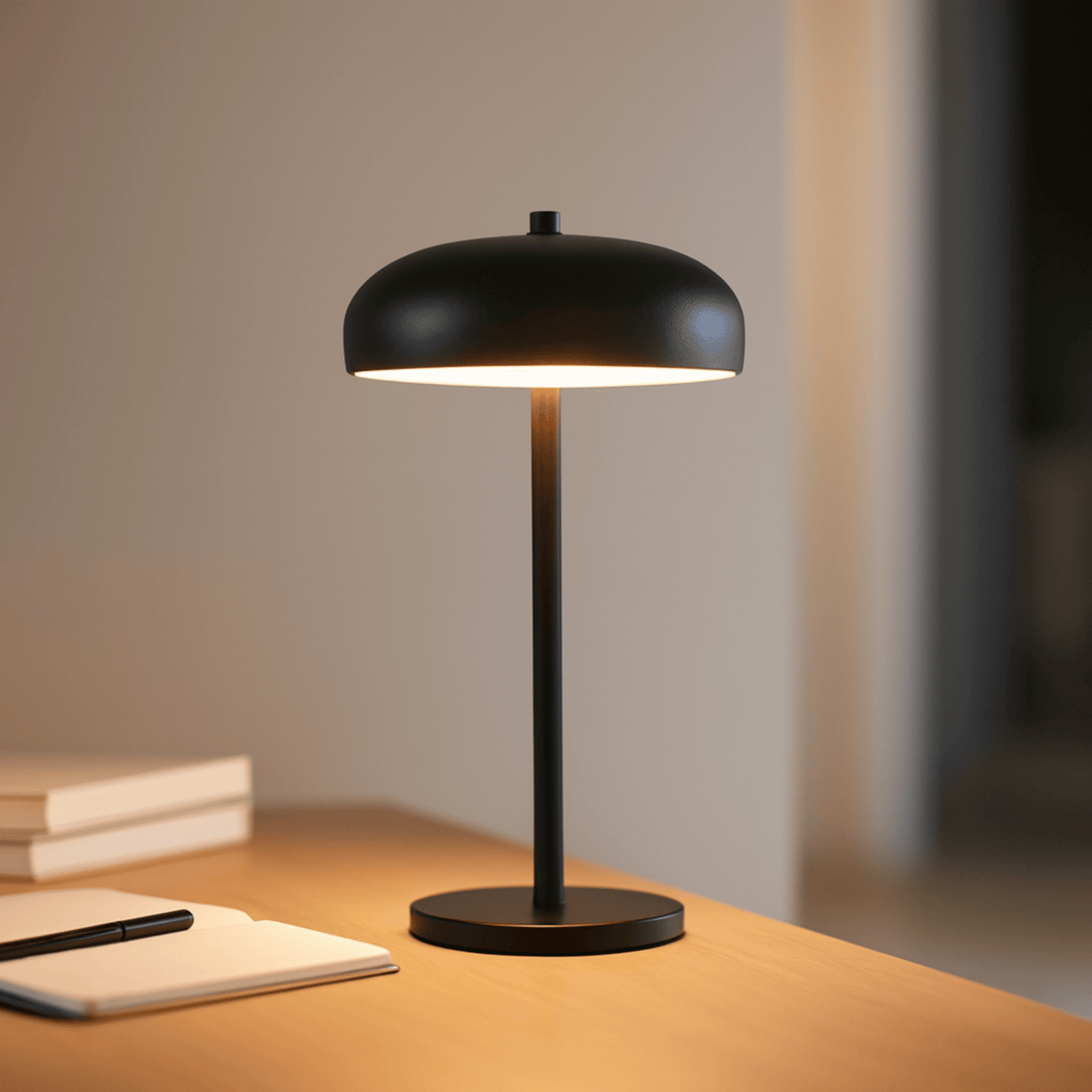 Table Light with Dome Shade and Round Base – product view