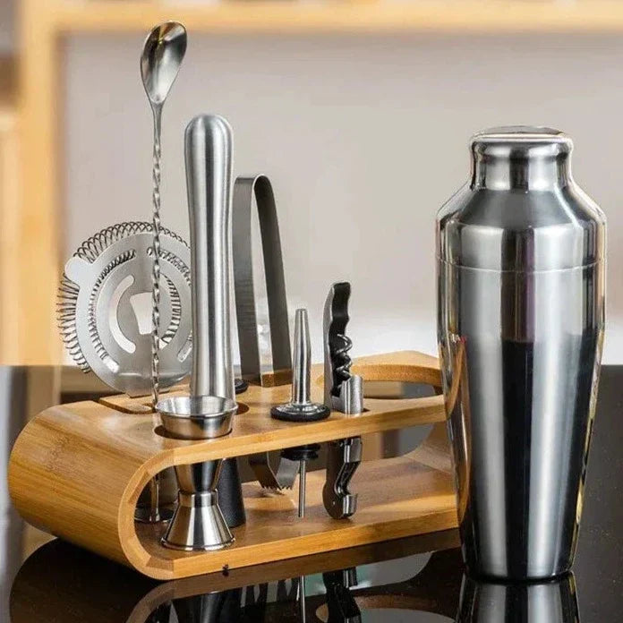 Barwell Cocktail Tool Set with Timber Stand