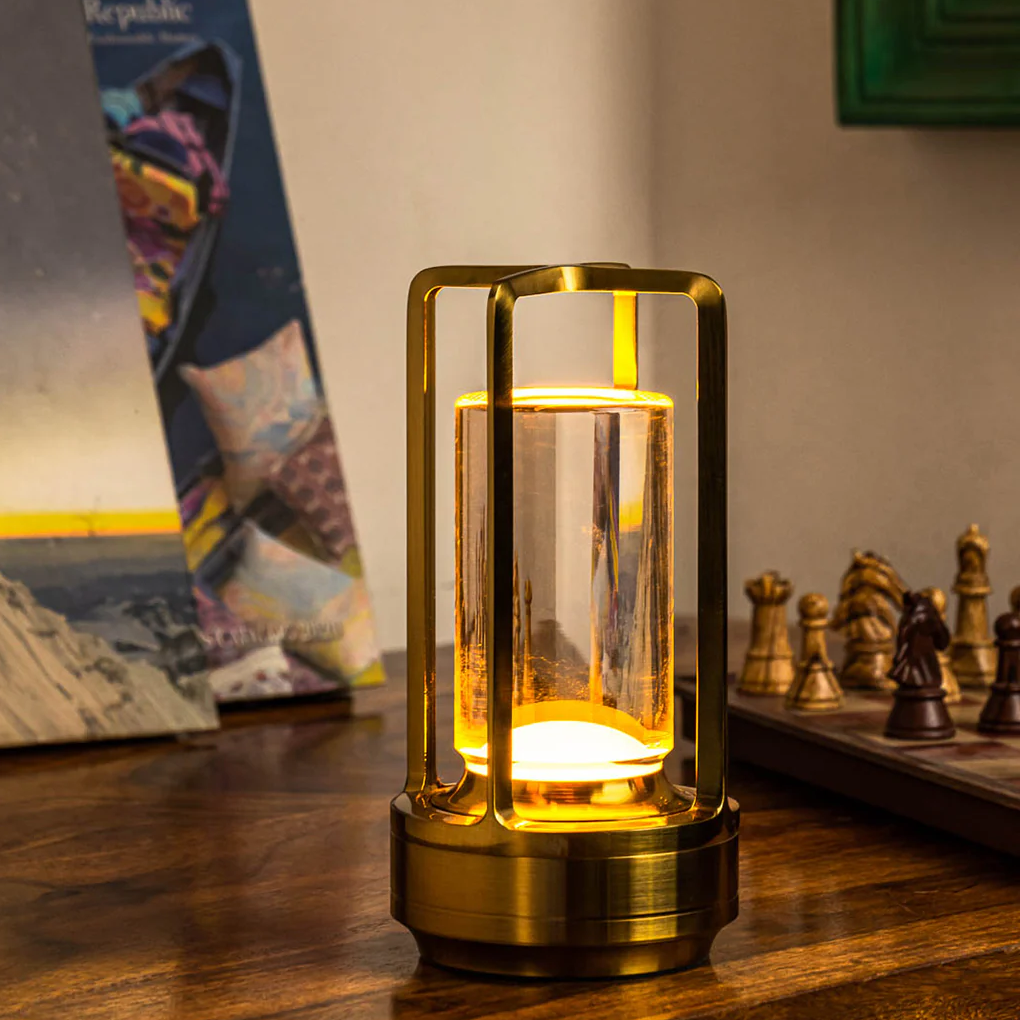 Crystal-Accent Wireless Table Lamp – product view