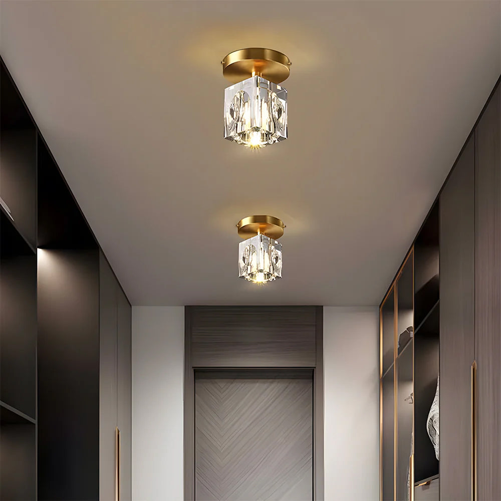 Geometric Crystal Ceiling Lamp – product view
