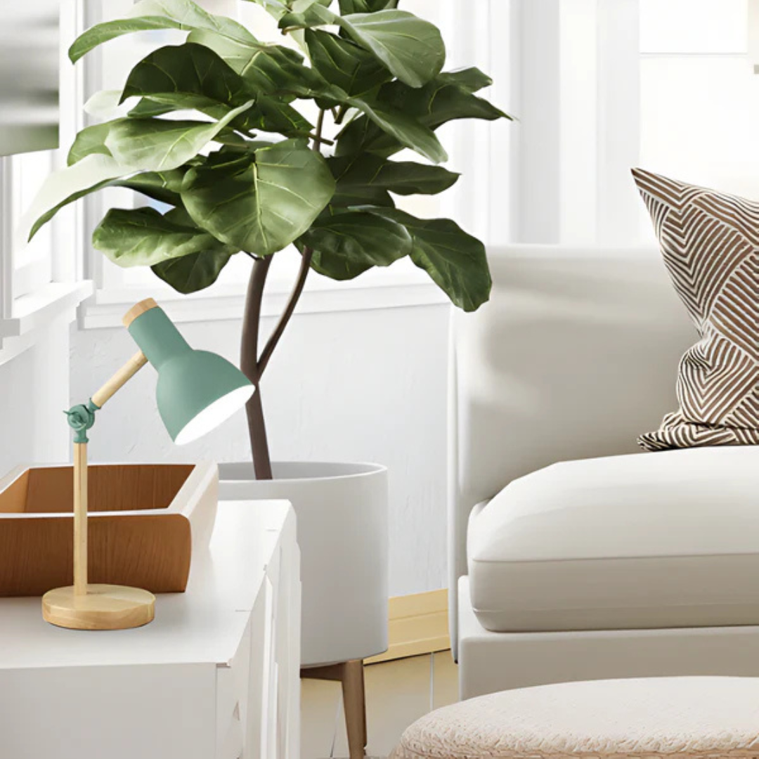 Adjustable Table Lamp Made of Wood – product view