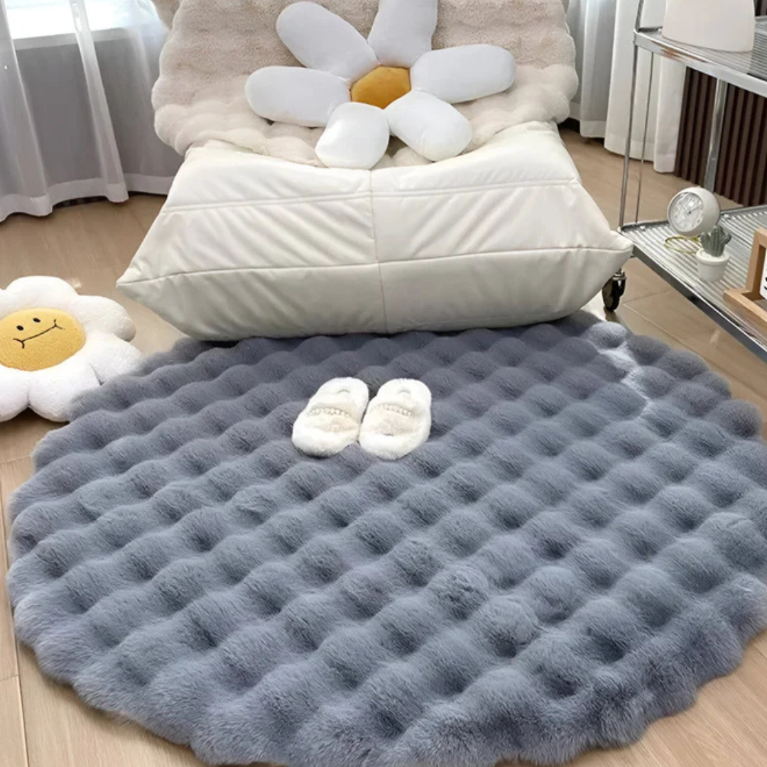 Round Fleece Rug – 90 × 90 cm – Main product image