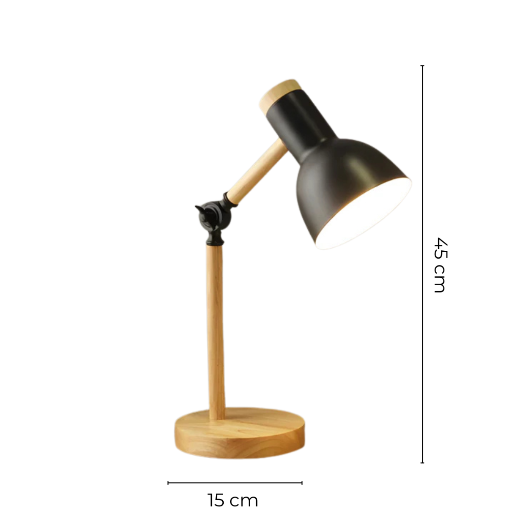 Adjustable Table Lamp Made of Wood – product view