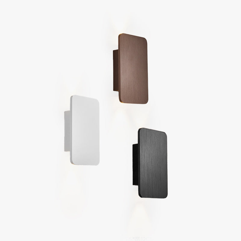Rectangular Metal Indoor LED Wall Lamp – product view