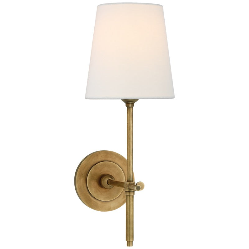 Wall Lamp with Fabric Shade and Metal Arm – product view