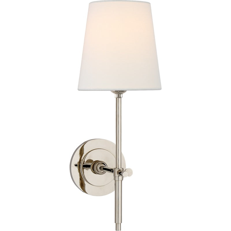 Wall Lamp with Fabric Shade and Metal Arm – product view