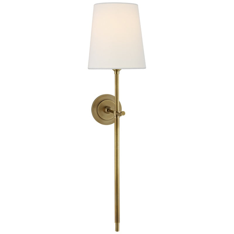 Wall Lamp with Fabric Shade and Metal Arm – product view