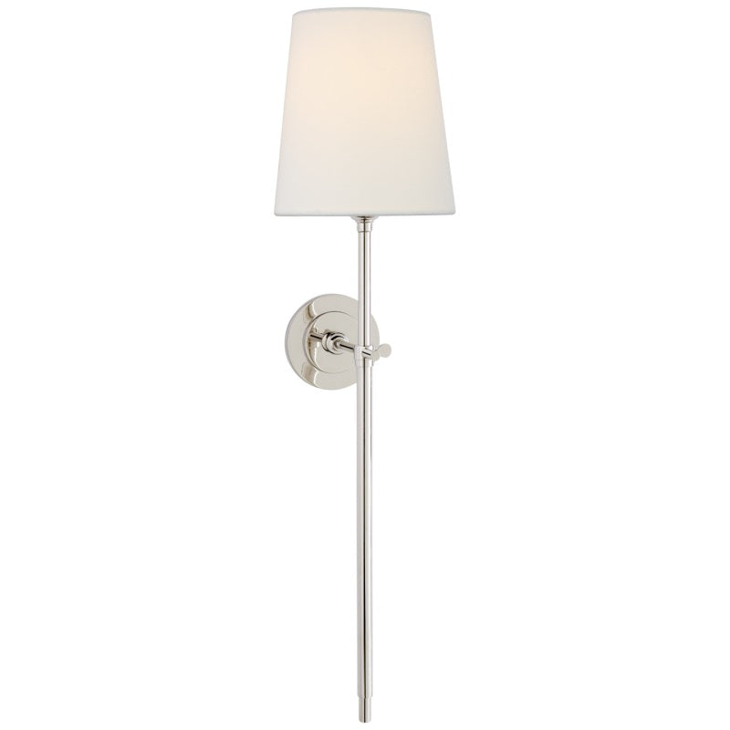 Wall Lamp with Fabric Shade and Metal Arm – product view