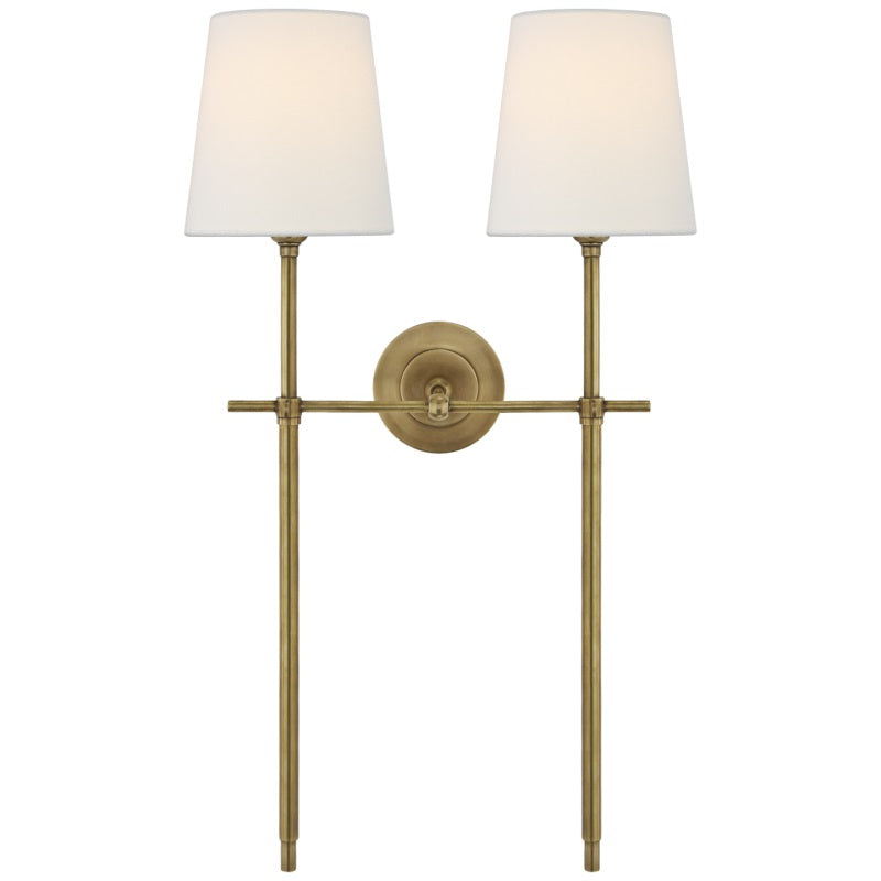 Wall Lamp with Fabric Shade and Metal Arm – product view