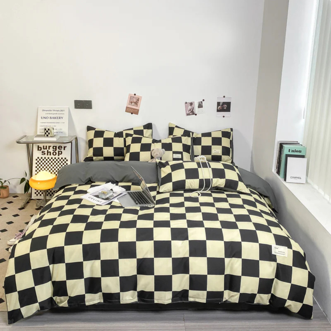 Checkered Bed Cover – Product view 6