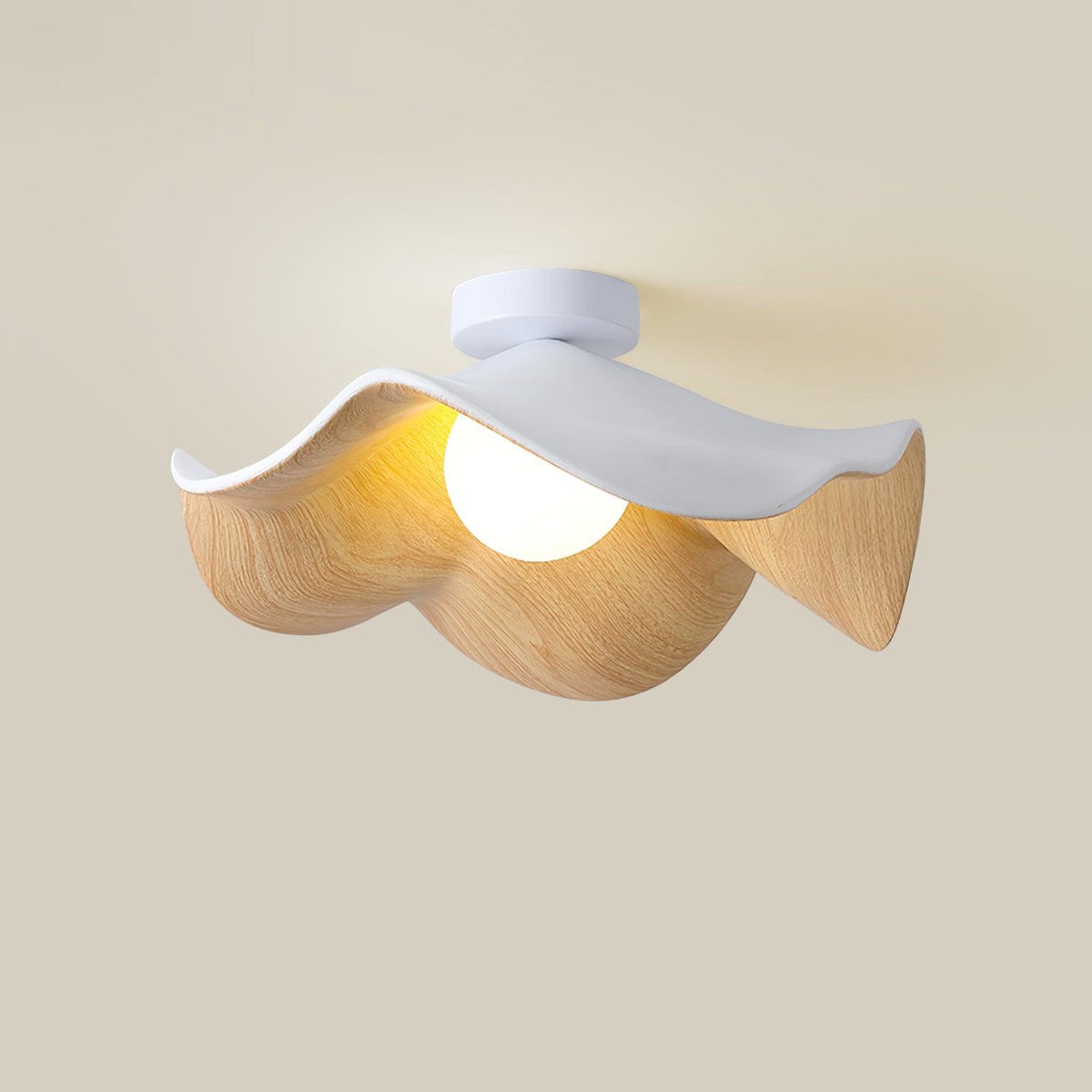 Organic Flush-Mount Ceiling Light – product view