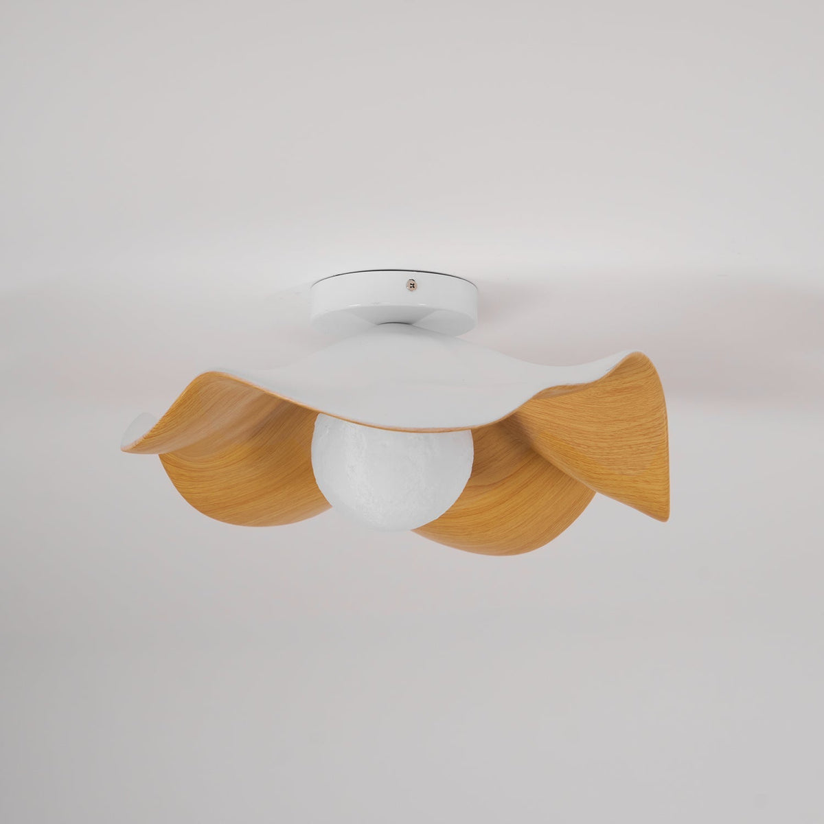 Organic Flush-Mount Ceiling Light – product view