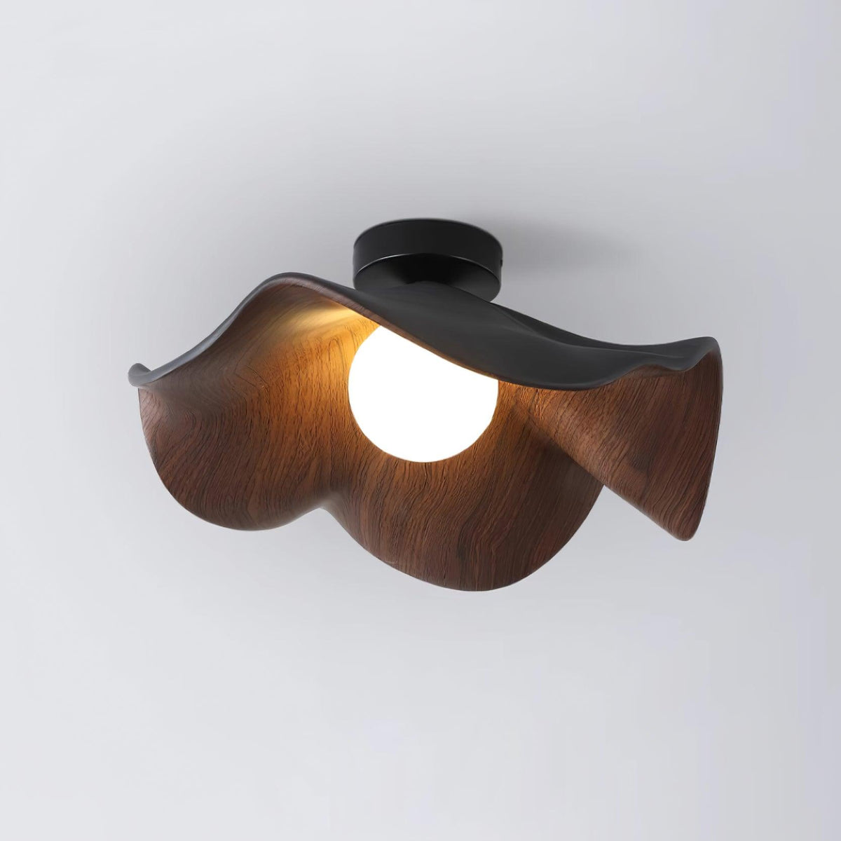 Organic Flush-Mount Ceiling Light – product view