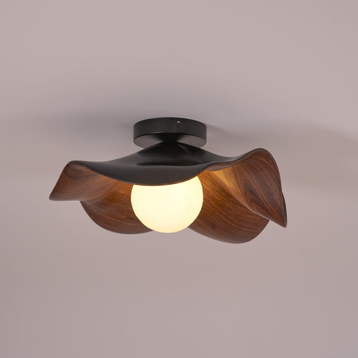 Organic Flush-Mount Ceiling Light – product view