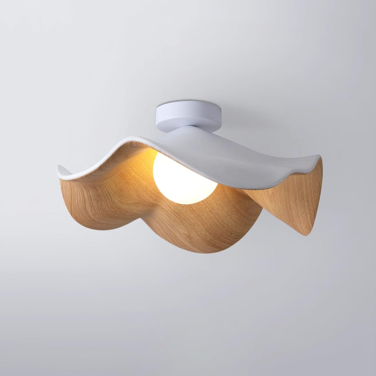 Organic Flush-Mount Ceiling Light – product view