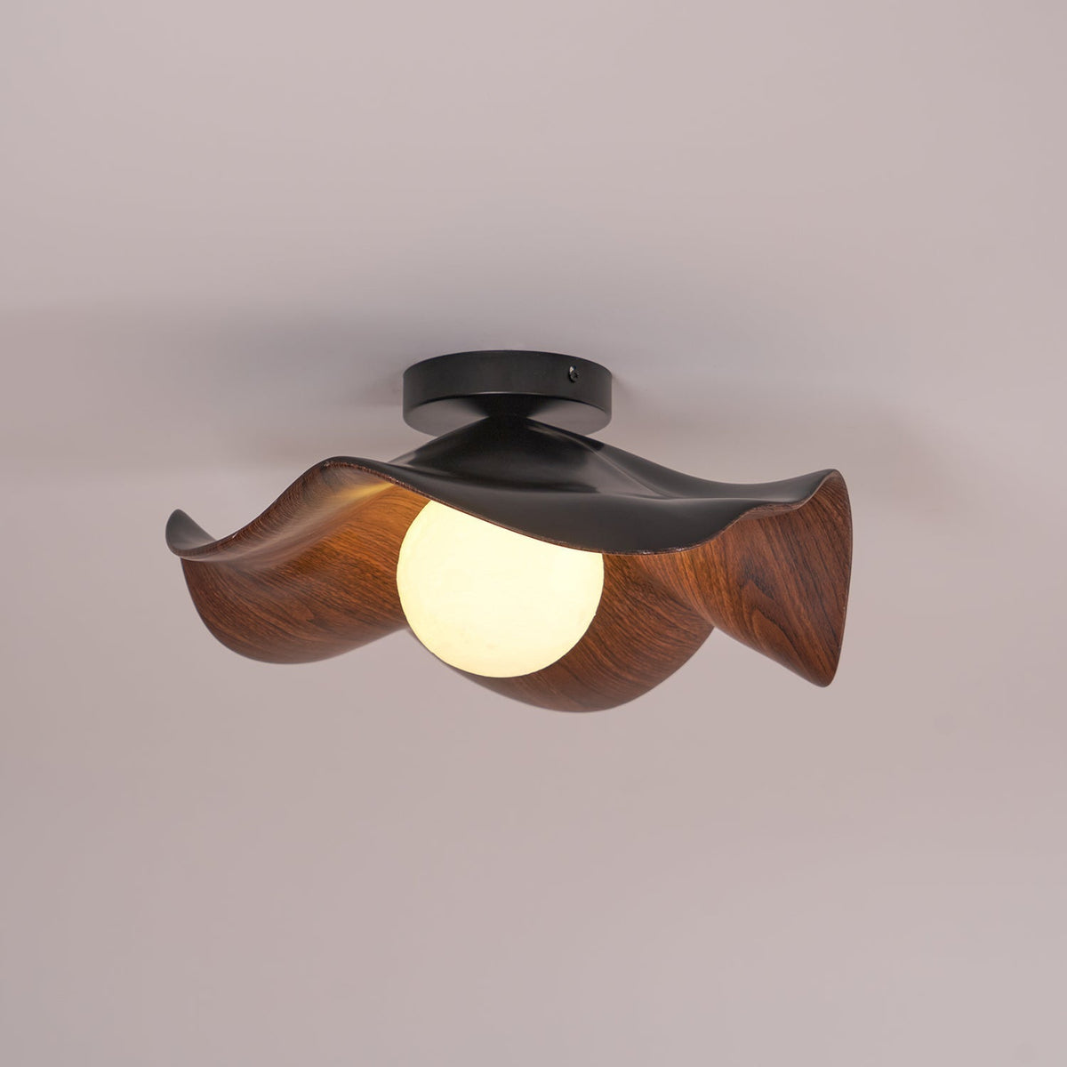 Organic Flush-Mount Ceiling Light – product view
