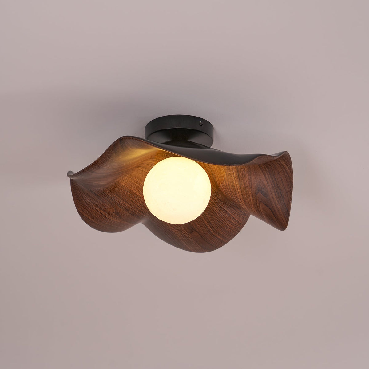 Organic Flush-Mount Ceiling Light – product view