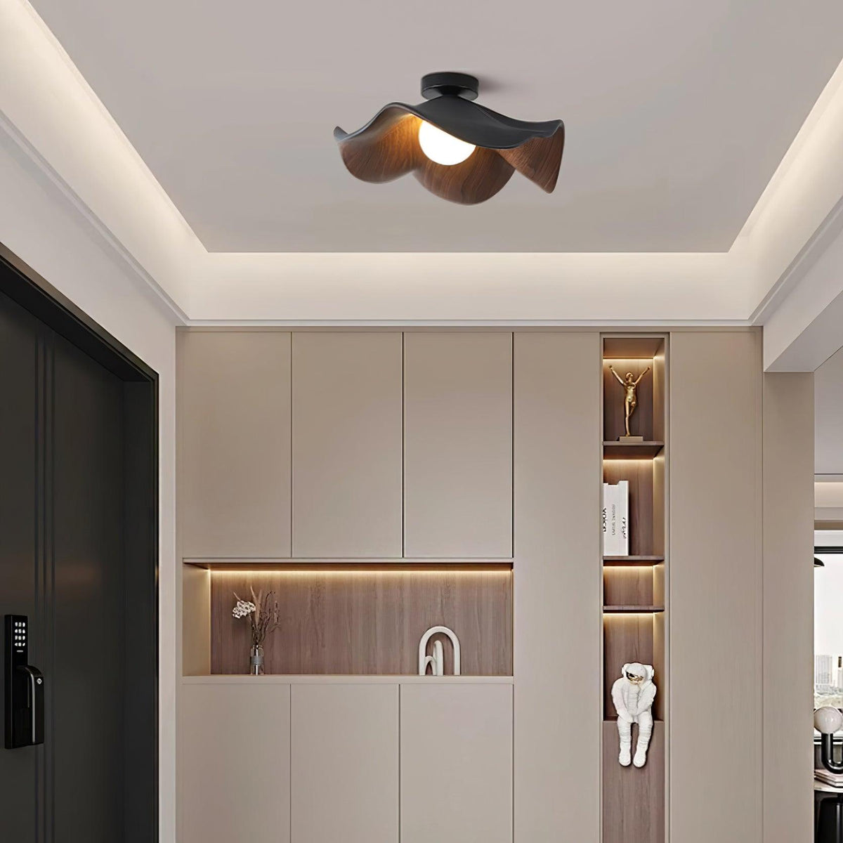 Organic Flush-Mount Ceiling Light – product view