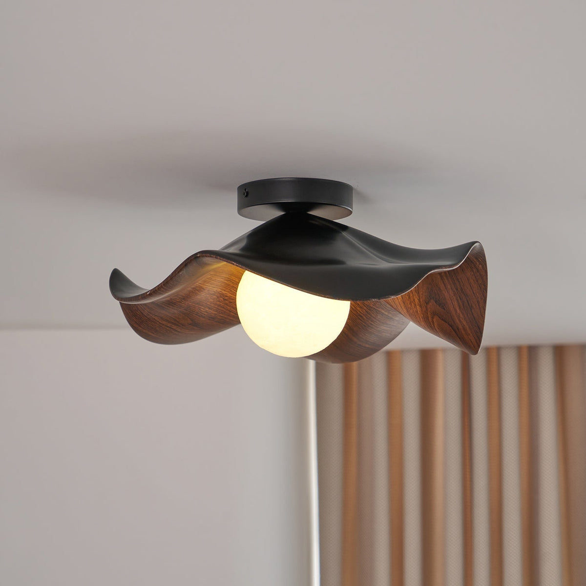 Organic Flush-Mount Ceiling Light – product view