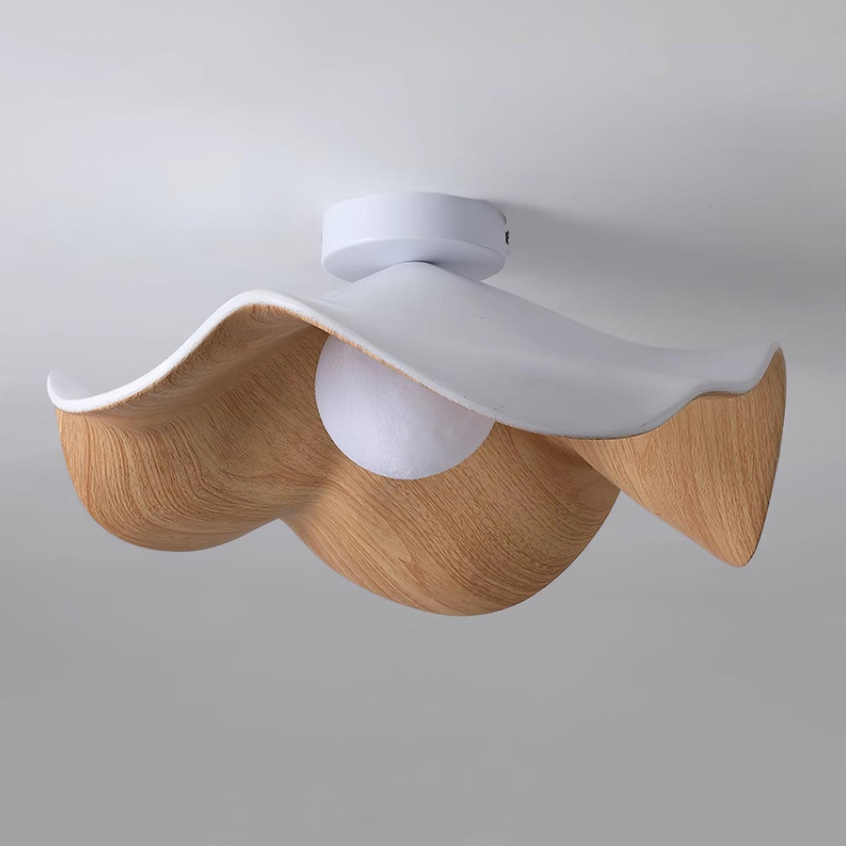 Organic Flush-Mount Ceiling Light – product view