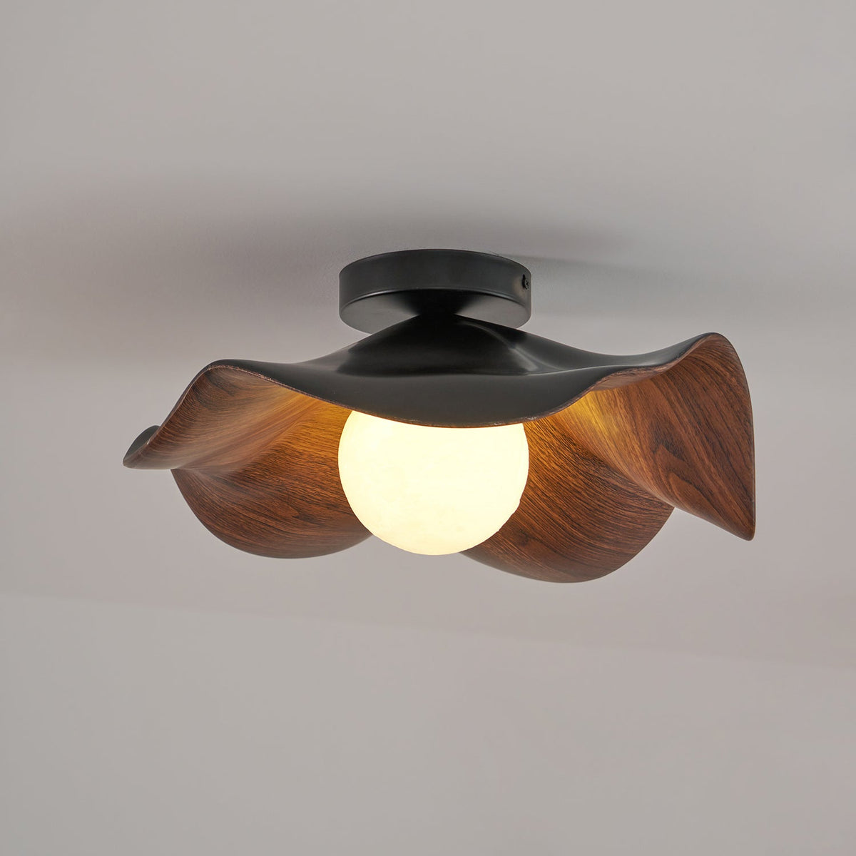 Organic Flush-Mount Ceiling Light – product view