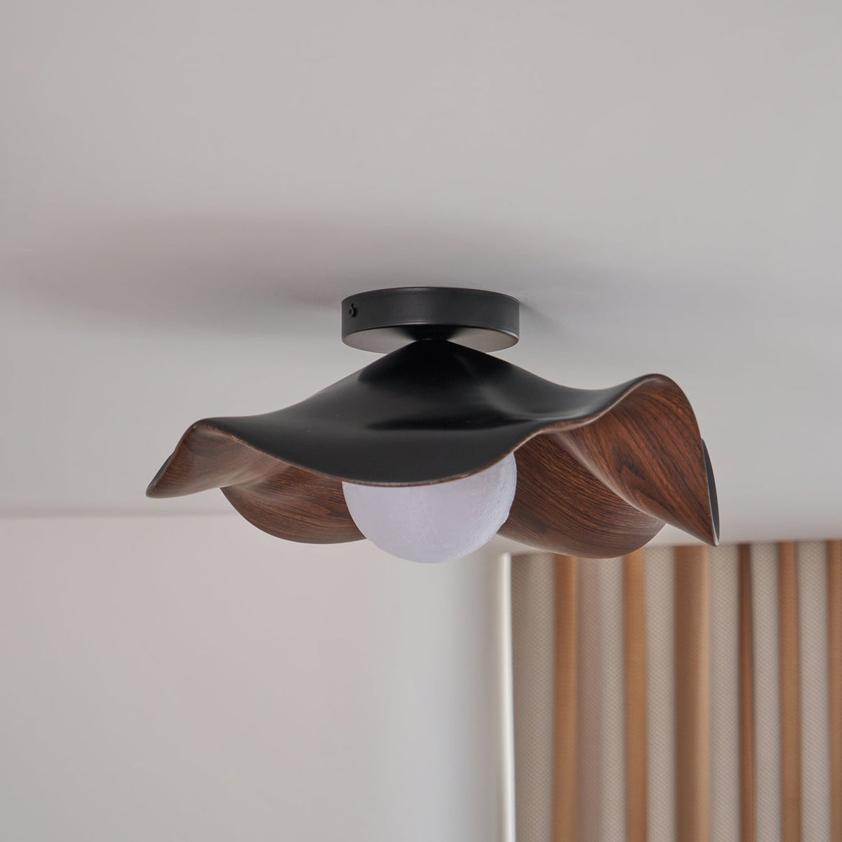 Organic Flush-Mount Ceiling Light – product view