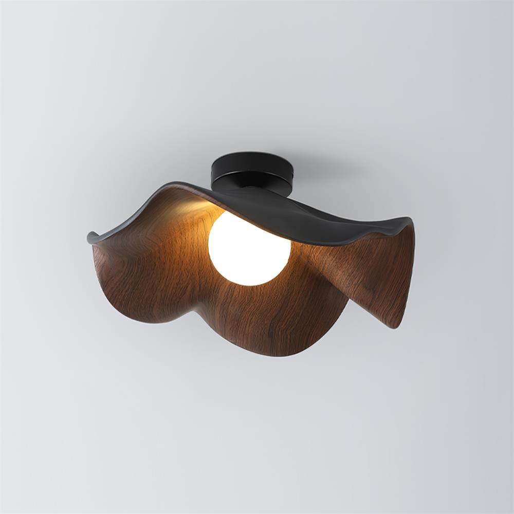 Organic Flush-Mount Ceiling Light – Ø 28 cm x H 10 cm (Ø 11" x 3.9")