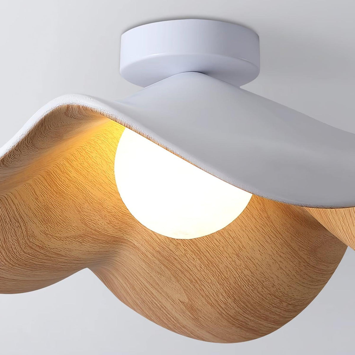 Organic Flush-Mount Ceiling Light – product view