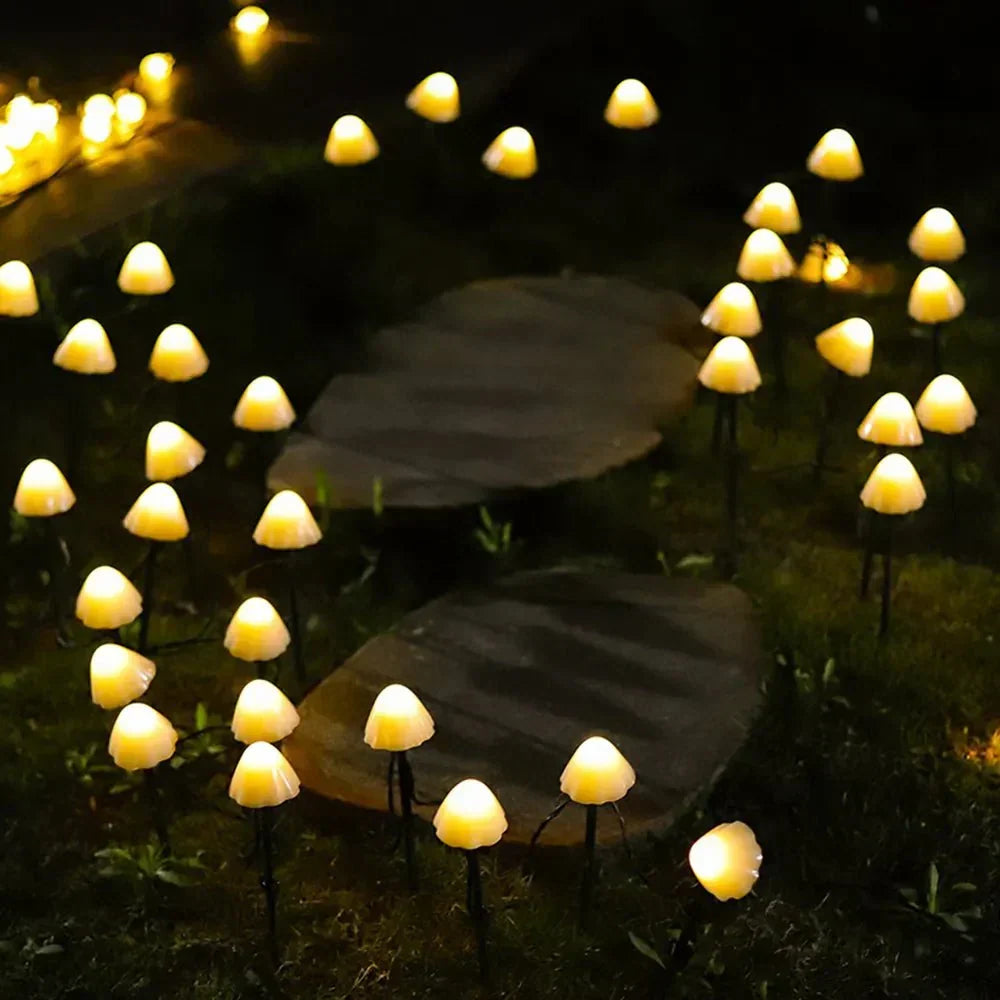 Fernbank Solar Mushroom Garden Lights