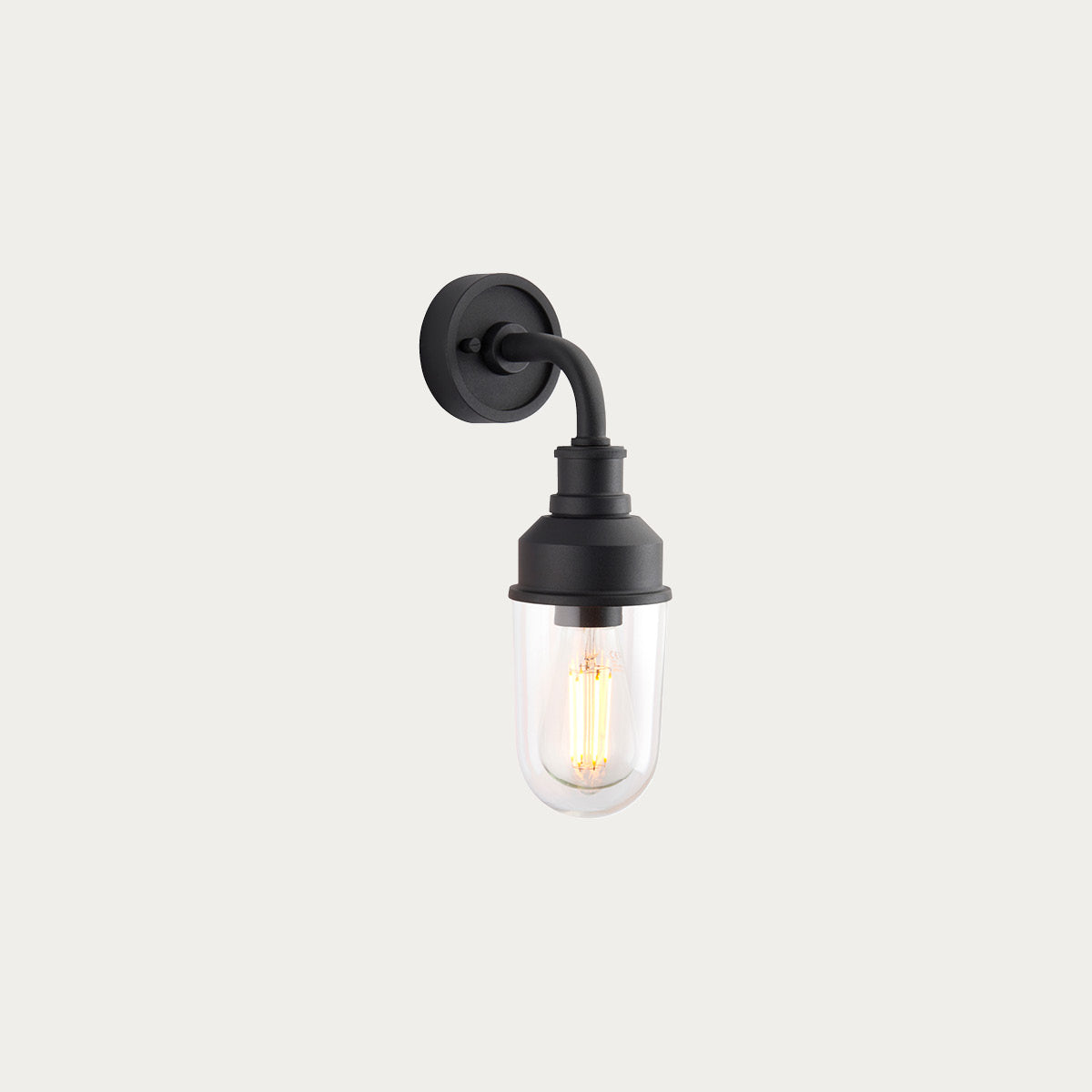 Harbour Black Glass Wall Lantern - product detail 4