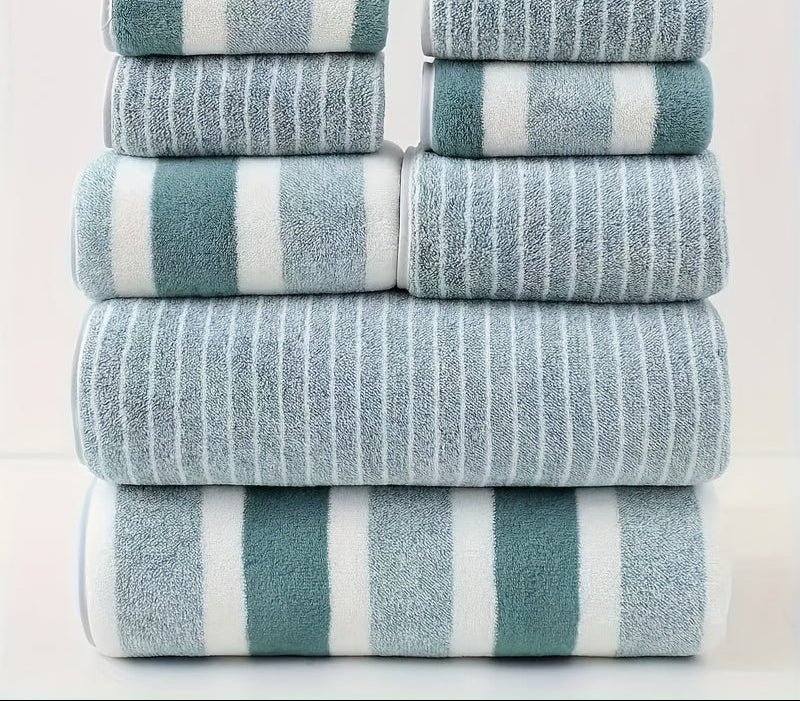 Seabrook Eight-Piece Striped Towel Set - product detail 7