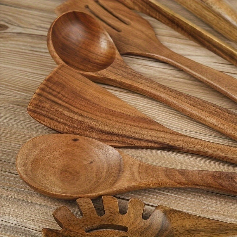 Oakley Seven-Piece Wooden Kitchen Utensil Set - product detail 4