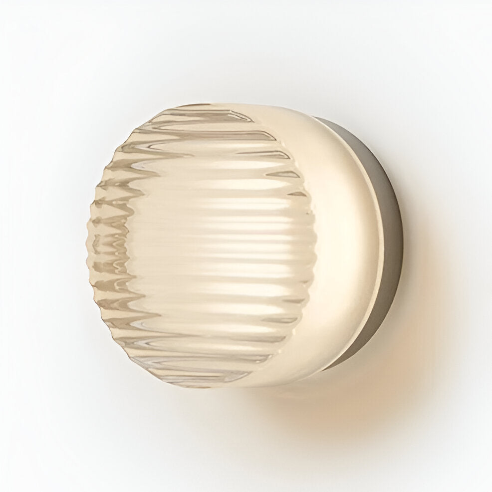 Round LED Stair Wall Sconce – White