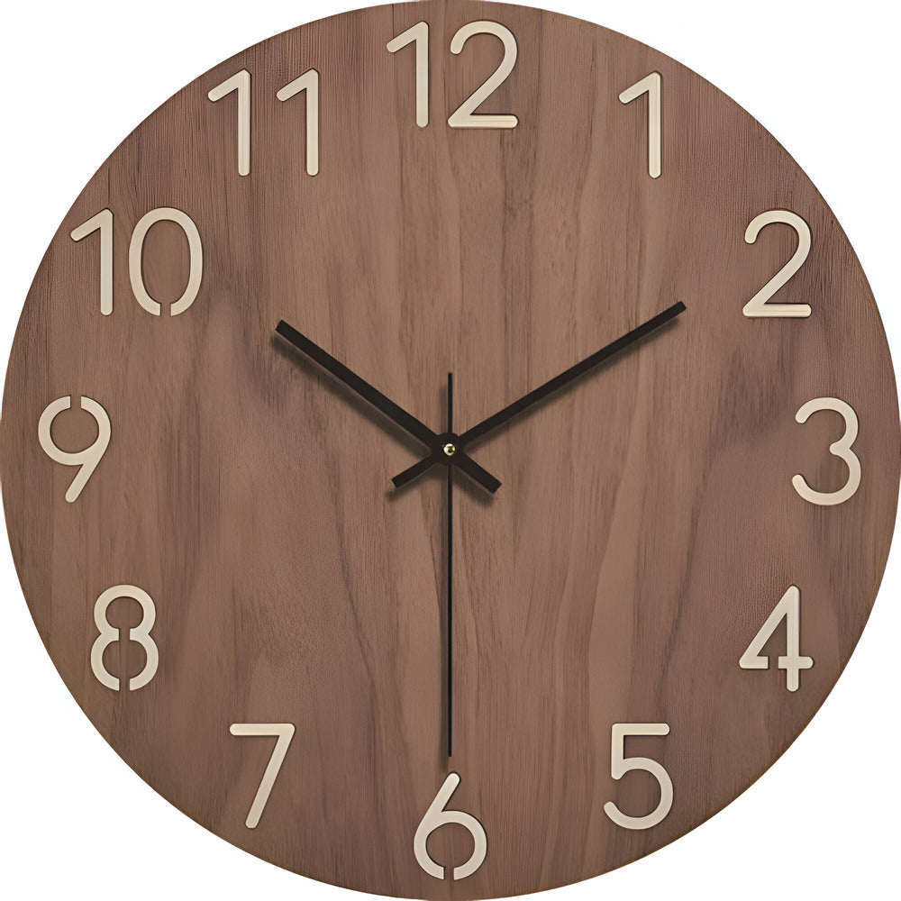 Minimalist Wooden Wall Clock – Product view 3
