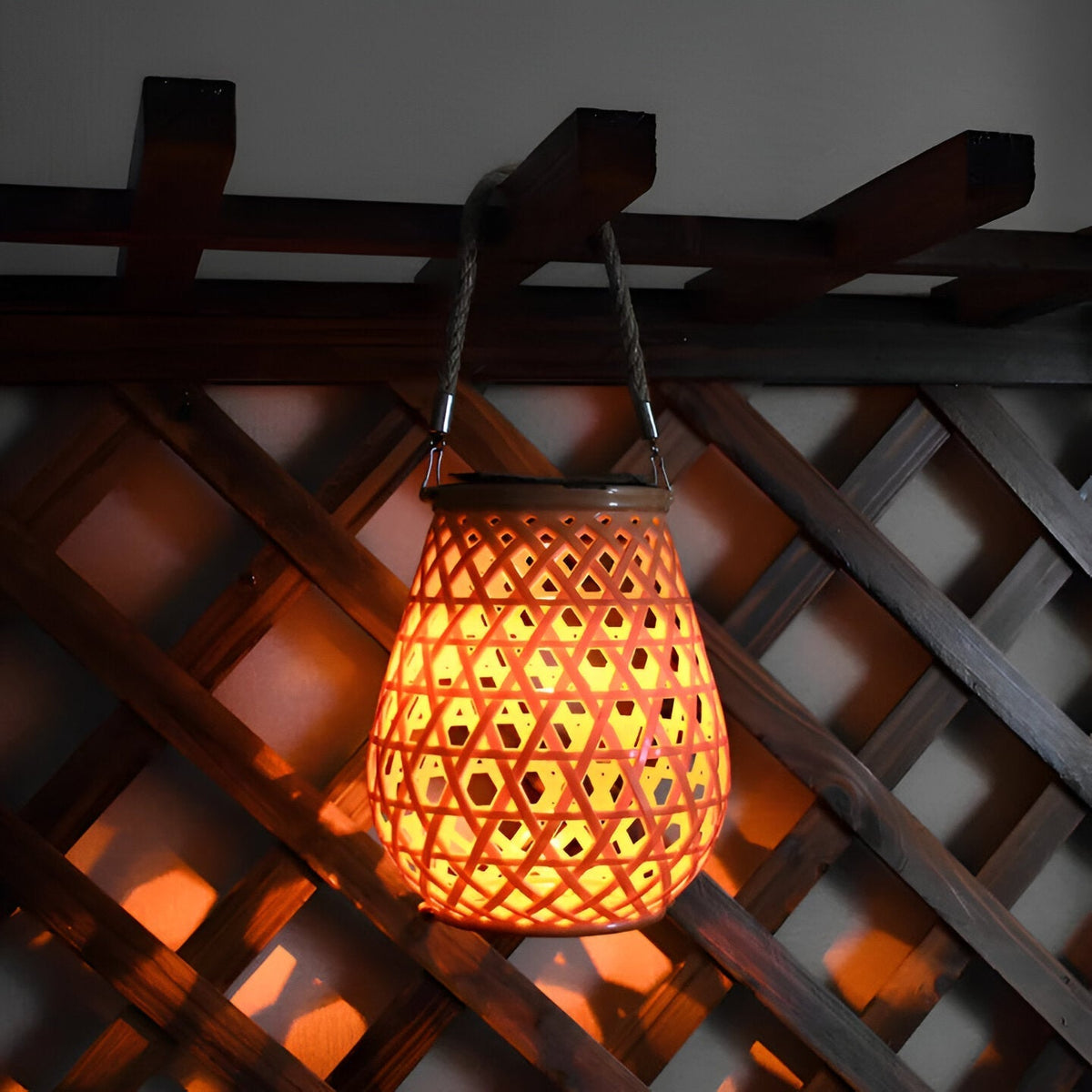 Solar LED Garden Lantern – Ø 19 cm × H 28 cm (Ø 7.48" × H 11.02")