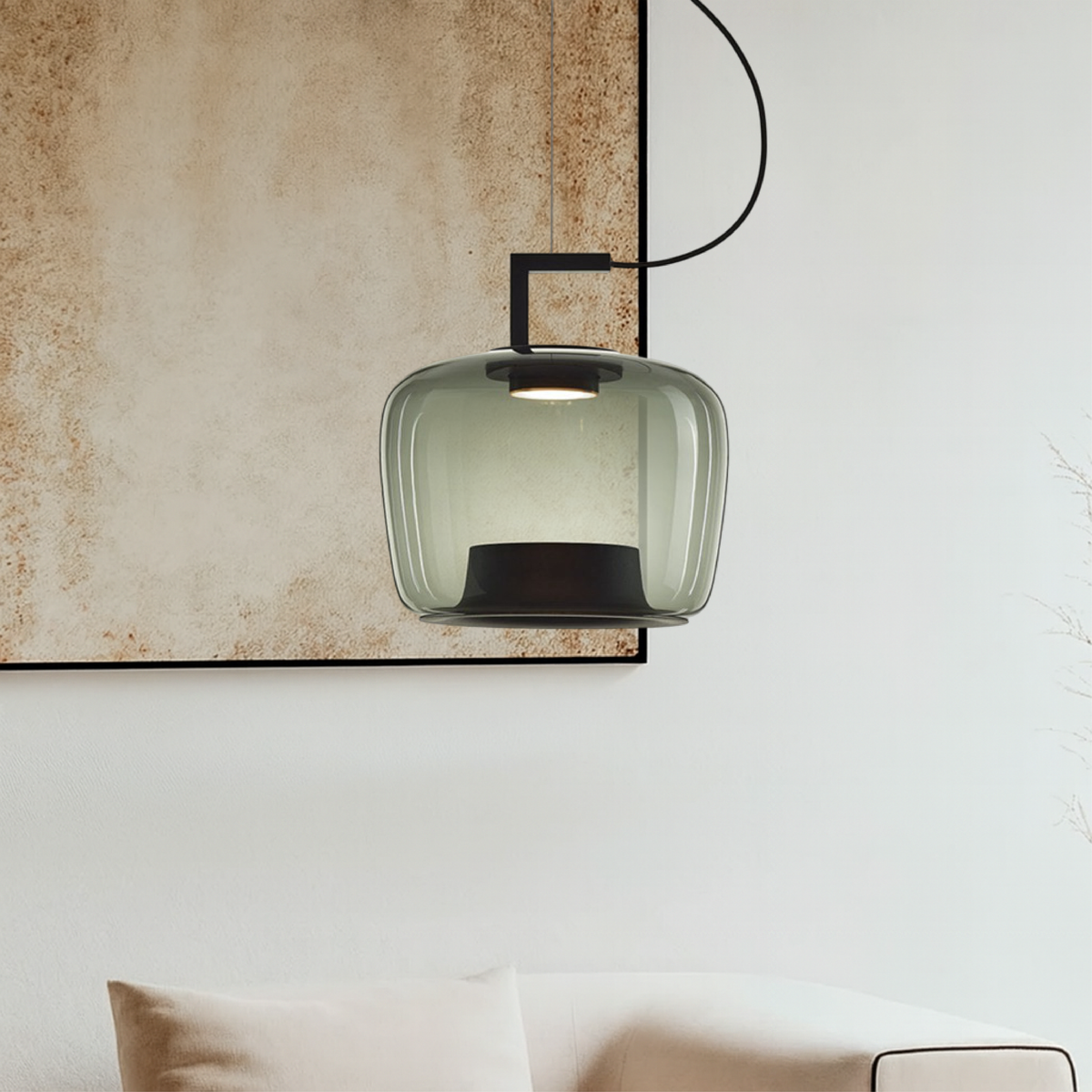 Vesper Sculpted Glass Pendant Light - product detail 3