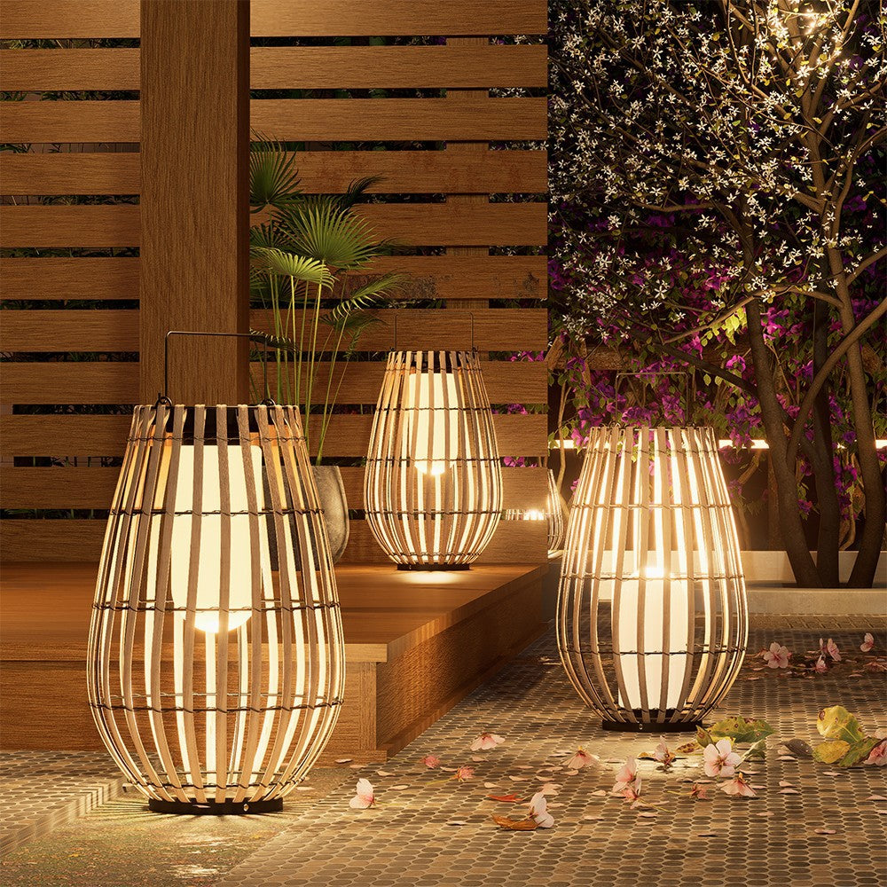 Sundara Rattan Solar Garden Lantern