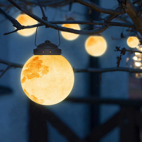 Outdoor Solar Hanging Lamps with Glowing Globes – Ø 15 cm (Ø 5.9") Solar powered