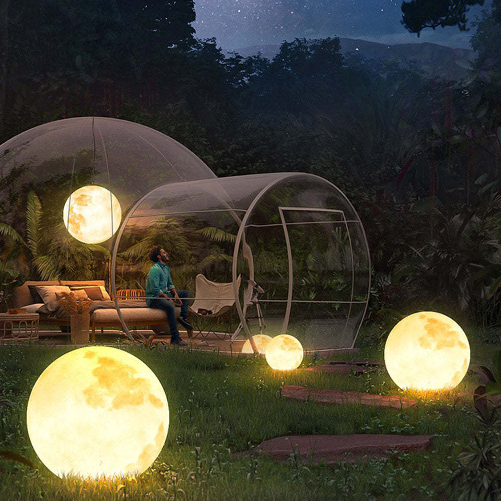 Outdoor Solar Hanging Lamps with Glowing Globes – product view