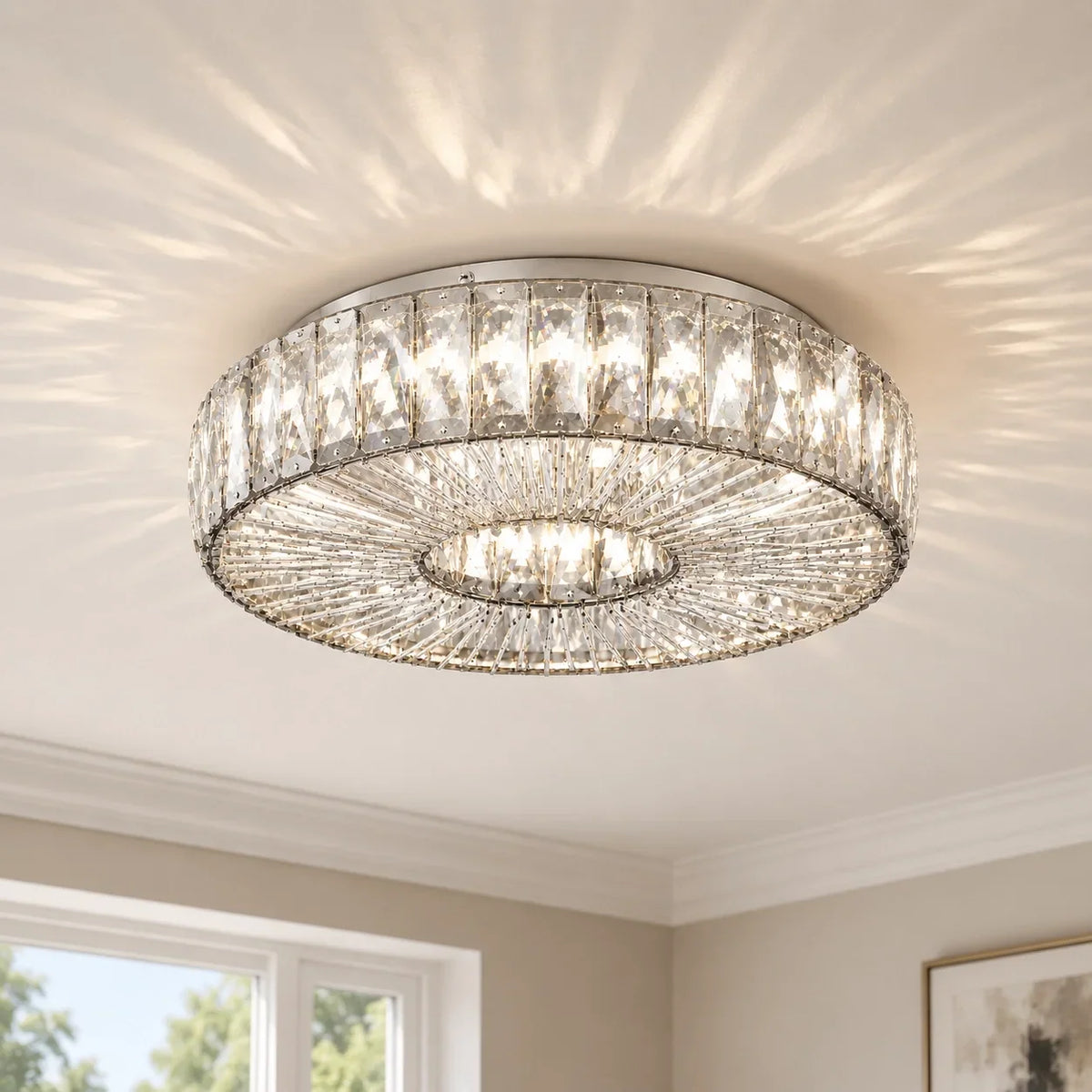 Lumiere Round Glass LED Ceiling Light - product detail 2