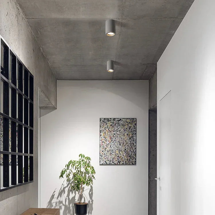 Braddon Concrete GU10 Ceiling Spotlight
