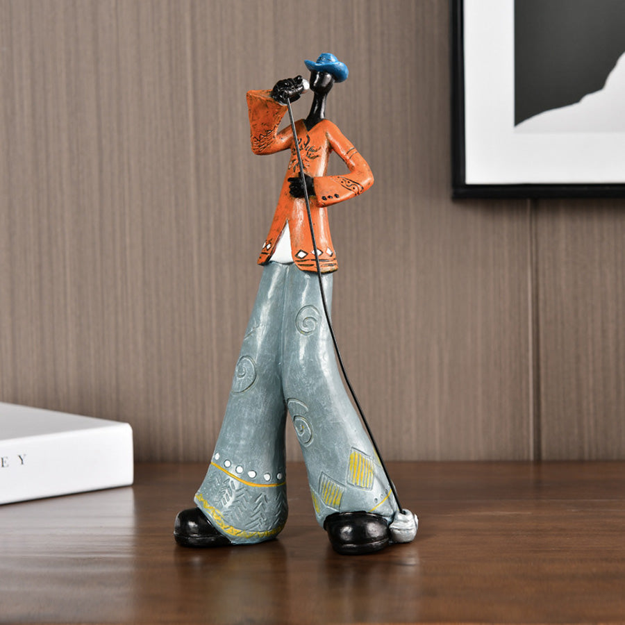Jazz Hand-Painted Musician Figurine - product detail 2