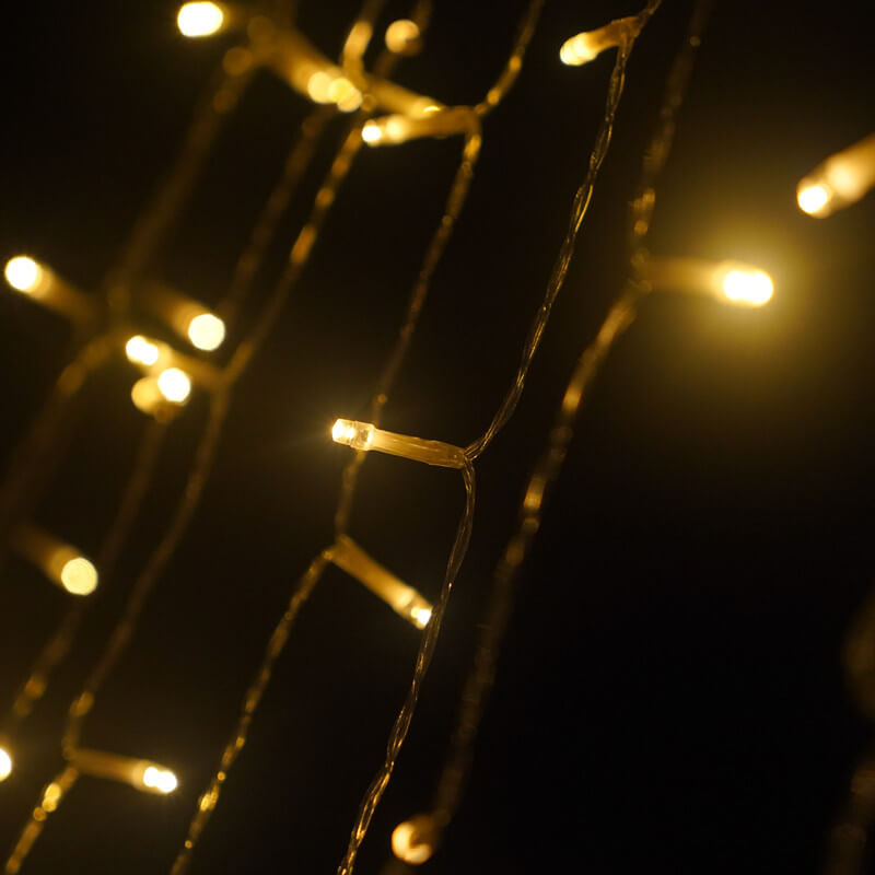 Solar String Lights with Star and Hanging Bulbs – product view