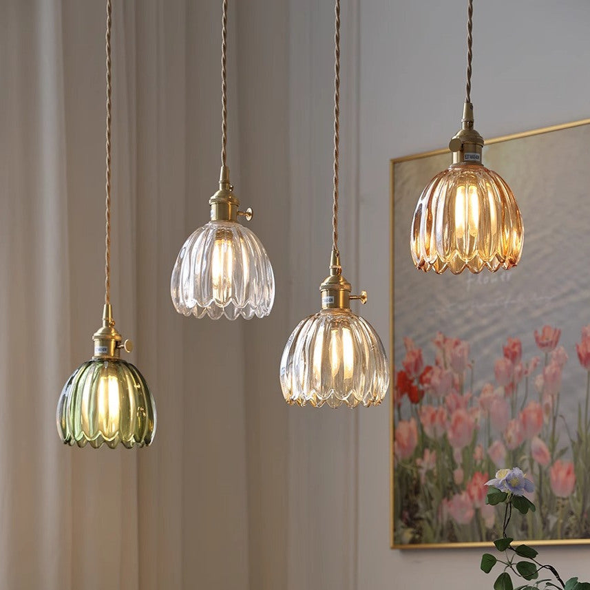Retro Japanese Glass Pendant Lamp – product view