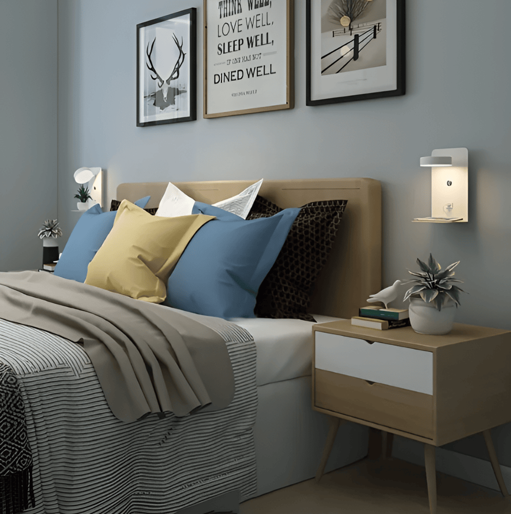 Aluminum Bedside Wall Lamp – White
